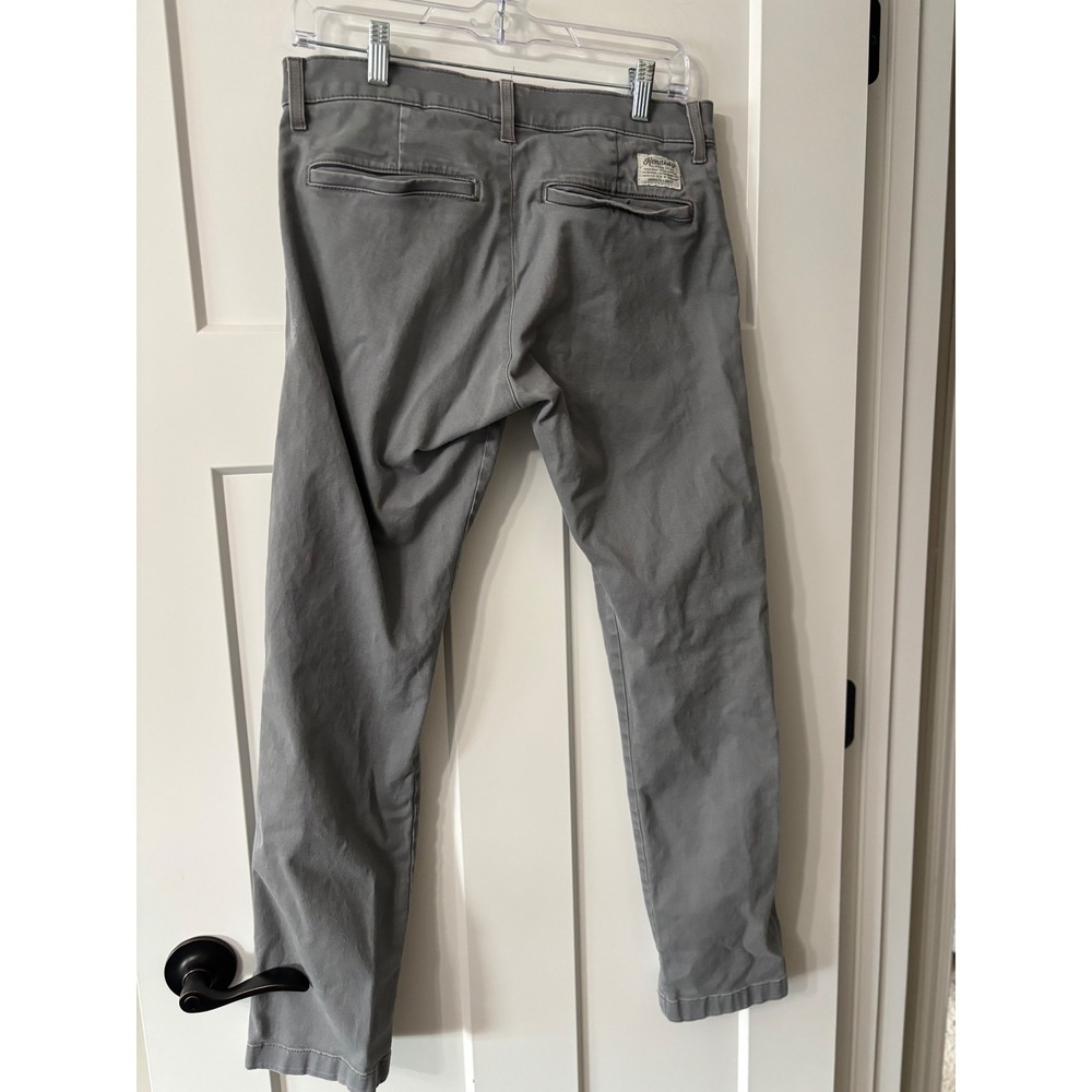 Kennedy Denim Co Mens Grey Chino Pants Size 32 Made in USA Cotton Lycra Blend - Picture 2 of 7